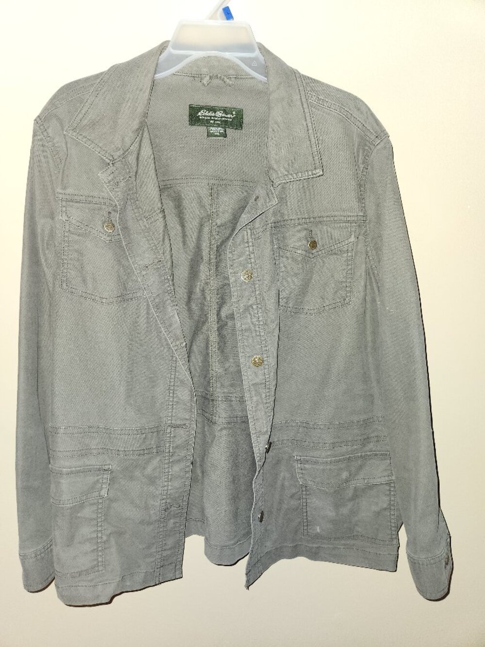 Eddie Bauer Women's Utility Jacket XXL 2XL Green Safari Field Military Coat